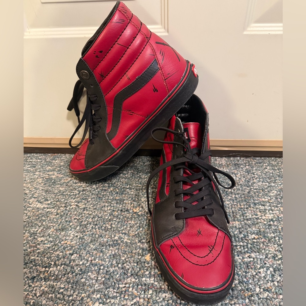 Vans x Marvel SK8-Hi Deadpool Sneakers Men’s 11.5 Black Red Limited Edition